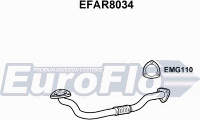 EuroFlo EFAR8034 - Труба вихлопного газу autocars.com.ua