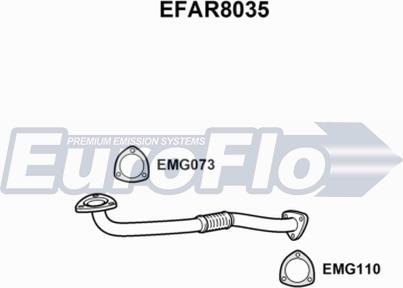 EuroFlo EFAR8035 - Труба вихлопного газу autocars.com.ua