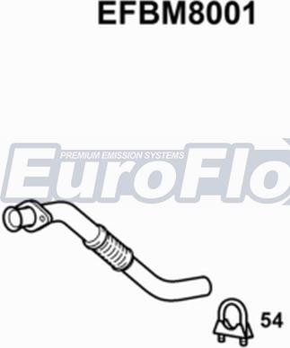 EuroFlo EFBM8001 - Труба вихлопного газу autocars.com.ua