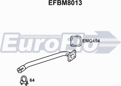 EuroFlo EFBM8013 - Труба вихлопного газу autocars.com.ua