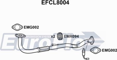 EuroFlo EFCL8004 - Труба выхлопного газа autodnr.net