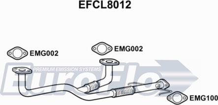 EuroFlo EFCL8012 - Труба вихлопного газу autocars.com.ua