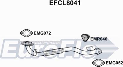 EuroFlo EFCL8041 - Труба вихлопного газу autocars.com.ua