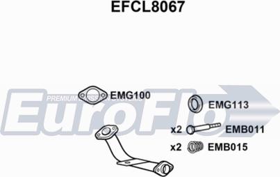 EuroFlo EFCL8067 - Труба вихлопного газу autocars.com.ua