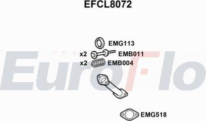 EuroFlo EFCL8072 - Труба вихлопного газу autocars.com.ua