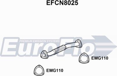 EuroFlo EFCN8025 - Труба вихлопного газу autocars.com.ua