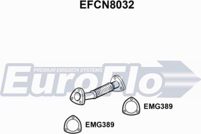 EuroFlo EFCN8032 - Труба вихлопного газу autocars.com.ua