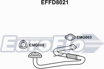 EuroFlo EFFD8021 - Труба вихлопного газу autocars.com.ua