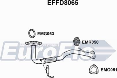 EuroFlo EFFD8065 - Труба вихлопного газу autocars.com.ua