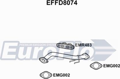 EuroFlo EFFD8074 - Труба вихлопного газу autocars.com.ua