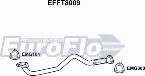 EuroFlo EFFT8009 - Труба вихлопного газу autocars.com.ua