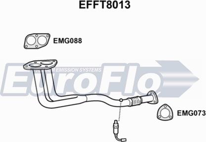 EuroFlo EFFT8013 - Труба вихлопного газу autocars.com.ua