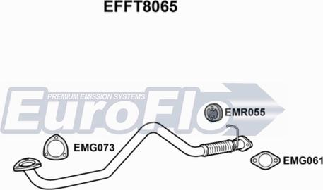 EuroFlo EFFT8065 - Труба вихлопного газу autocars.com.ua