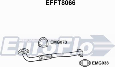 EuroFlo EFFT8066 - Труба вихлопного газу autocars.com.ua