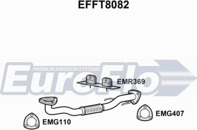 EuroFlo EFFT8082 - Труба вихлопного газу autocars.com.ua