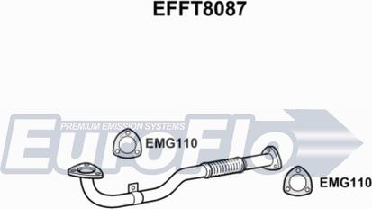 EuroFlo EFFT8087 - Труба вихлопного газу autocars.com.ua