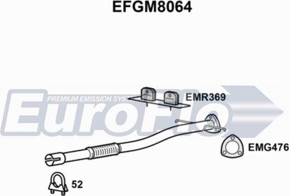 EuroFlo EFGM8064 - Труба вихлопного газу autocars.com.ua