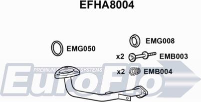 EuroFlo EFHA8004 - Труба вихлопного газу autocars.com.ua