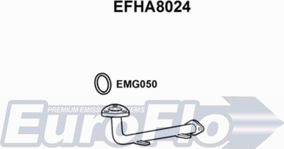 EuroFlo EFHA8024 - Труба вихлопного газу autocars.com.ua