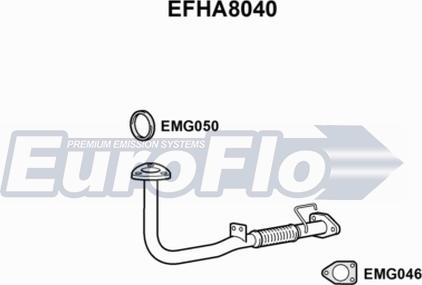 EuroFlo EFHA8040 - Труба выхлопного газа autodnr.net