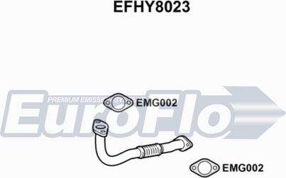 EuroFlo EFHY8023 - Труба вихлопного газу autocars.com.ua