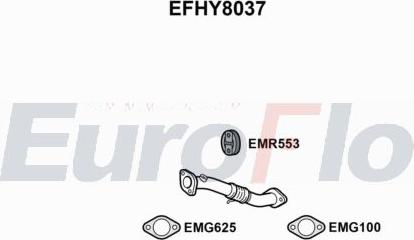 EuroFlo EFHY8037 - Труба вихлопного газу autocars.com.ua