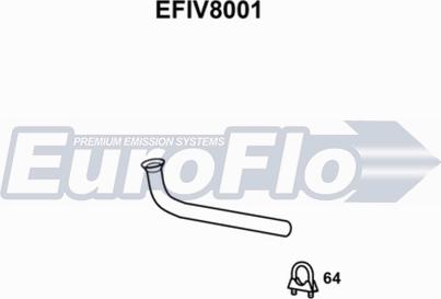 EuroFlo EFIV8001 - Труба вихлопного газу autocars.com.ua
