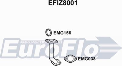 EuroFlo EFIZ8001 - Труба вихлопного газу autocars.com.ua