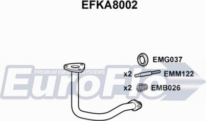 EuroFlo EFKA8002 - Труба вихлопного газу autocars.com.ua