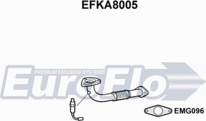 EuroFlo EFKA8005 - Труба вихлопного газу autocars.com.ua