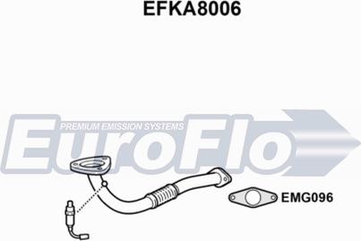 EuroFlo EFKA8006 - Труба вихлопного газу autocars.com.ua