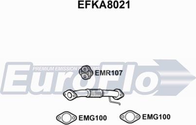 EuroFlo EFKA8021 - Труба вихлопного газу autocars.com.ua