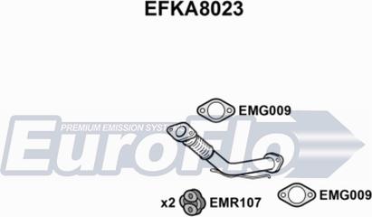 EuroFlo EFKA8023 - Труба вихлопного газу autocars.com.ua