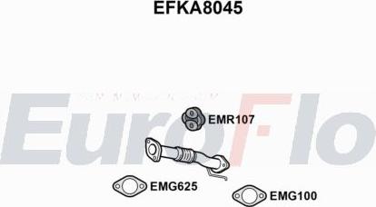 EuroFlo EFKA8045 - Труба вихлопного газу autocars.com.ua