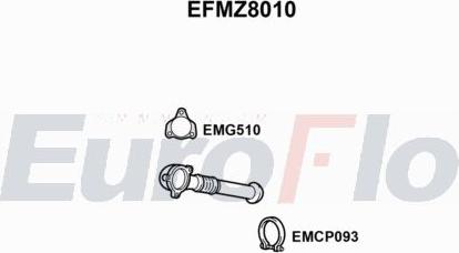 EuroFlo EFMZ8010 - Труба вихлопного газу autocars.com.ua