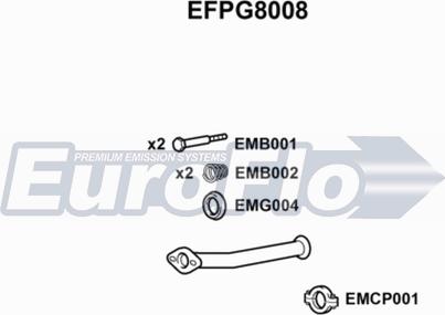 EuroFlo EFPG8008 - Труба вихлопного газу autocars.com.ua