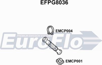 EuroFlo EFPG8036 - Труба вихлопного газу autocars.com.ua