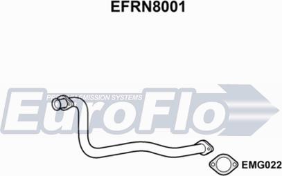 EuroFlo EFRN8001 - Труба вихлопного газу autocars.com.ua