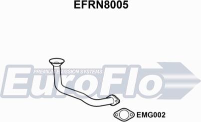 EuroFlo EFRN8005 - Труба вихлопного газу autocars.com.ua