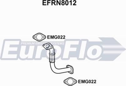 EuroFlo EFRN8012 - Труба вихлопного газу autocars.com.ua