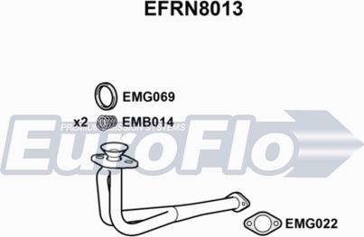 EuroFlo EFRN8013 - Труба выхлопного газа autodnr.net