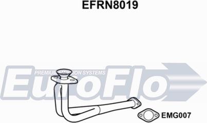 EuroFlo EFRN8019 - Труба вихлопного газу autocars.com.ua