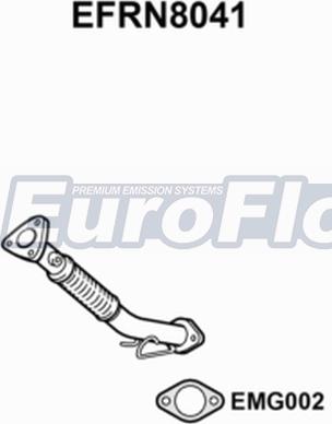 EuroFlo EFRN8041 - Труба вихлопного газу autocars.com.ua