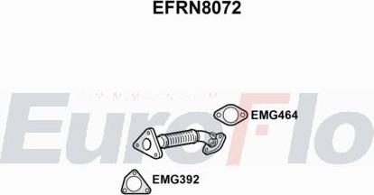 EuroFlo EFRN8072 - Труба вихлопного газу autocars.com.ua
