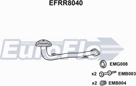 EuroFlo EFRR8040 - Труба вихлопного газу autocars.com.ua