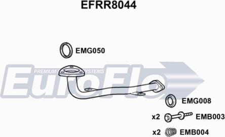 EuroFlo EFRR8044 - Труба вихлопного газу autocars.com.ua