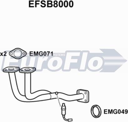 EuroFlo EFSB8000 - Труба вихлопного газу autocars.com.ua