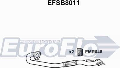 EuroFlo EFSB8011 - Труба вихлопного газу autocars.com.ua