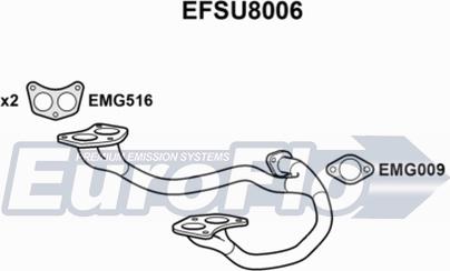 EuroFlo EFSU8006 - Труба вихлопного газу autocars.com.ua