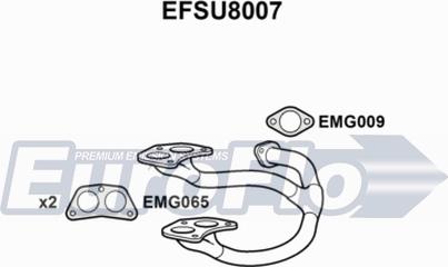 EuroFlo EFSU8007 - Труба вихлопного газу autocars.com.ua